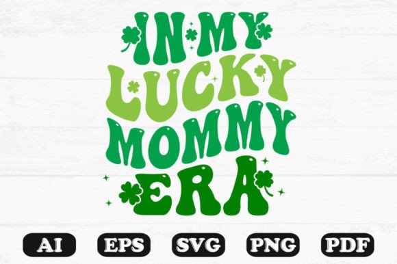 In My Lucky Mommy Era Retro Wavy SVG Review