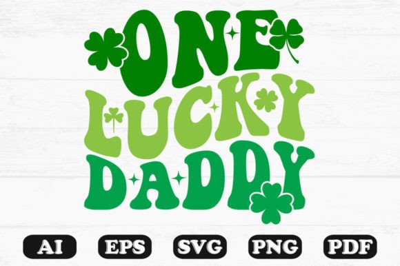 One Luck Daddy Retro Wavy Svg T-shirt Review
